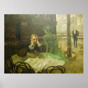 Viktor Oliva. Absinthe Drinker Poster
