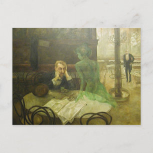 Viktor Oliva: The Absinthe Drinke Postcard