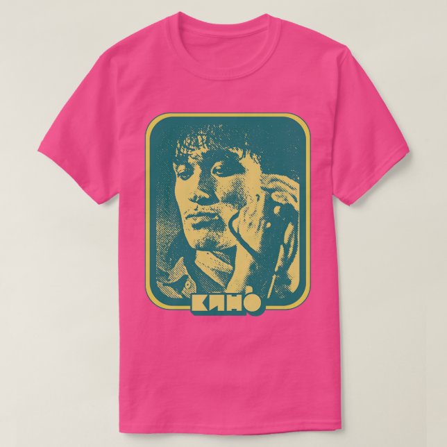 Viktor Tsoi KINO Retro Fan Design T-Shirt (Design Front)