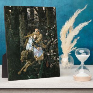 Viktor Vasnetsov- Ivan Tsarevich Riding Grey Wolf Plaque