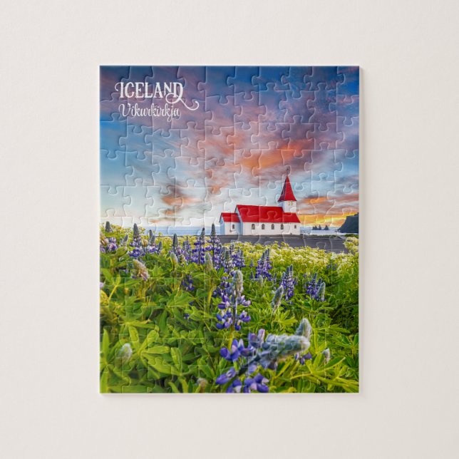 Vikurkirkja, Iceland Jigsaw Puzzle (Vertical)