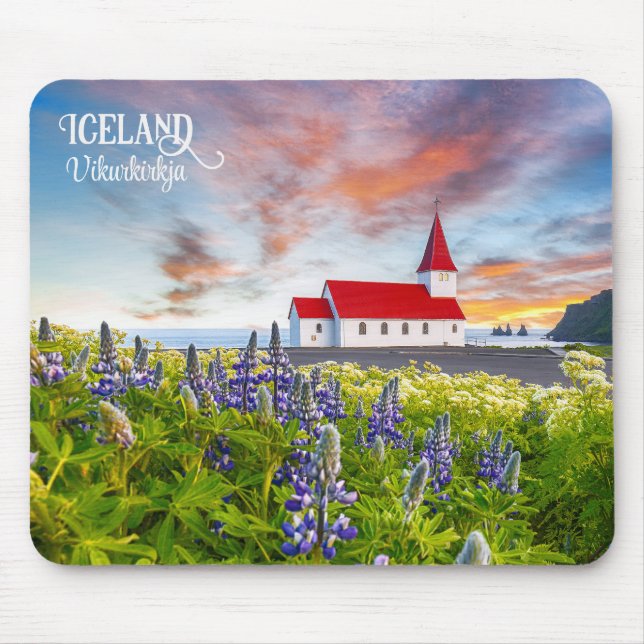 Vikurkirkja, Iceland Mouse Mat (Front)