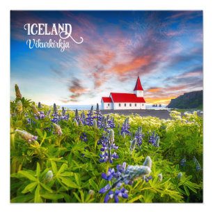 Vikurkirkja, Iceland Photo Print