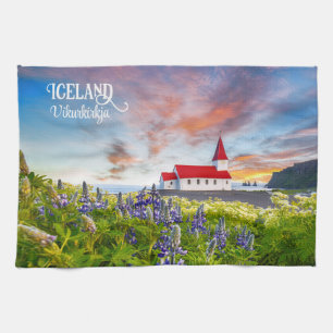 Vikurkirkja, Iceland Tea Towel