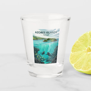 Vila Franca do Campo Islet Marine Reserve Portugal Shot Glass