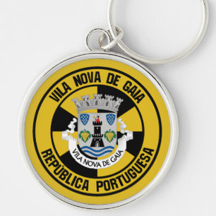 Vila Nova de Gaia Round Emblem Key Ring