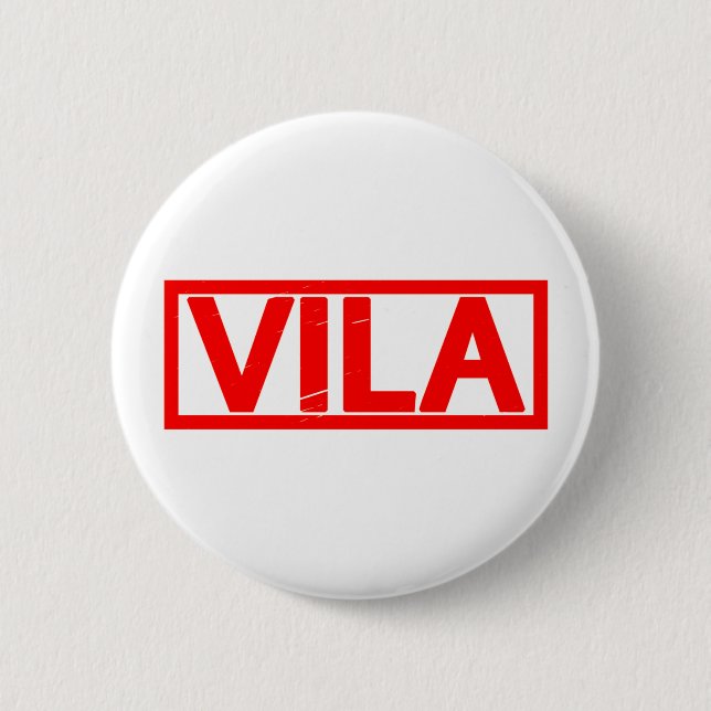 Vila Stamp 6 Cm Round Badge (Front)