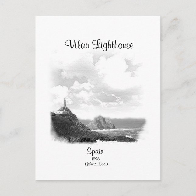 VILAN LIGHTHOUSE, SPAIN POSTCARD (Front)