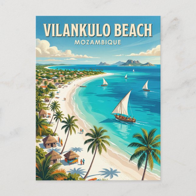Vilankulo Beach Mozambique Postcard (Front)