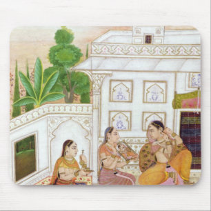 Vilaval Ragini: Woman at her Toilet Mouse Mat