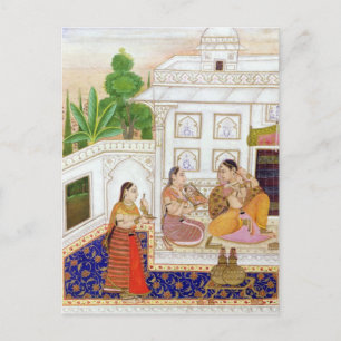 Vilaval Ragini: Woman at her Toilet Postcard