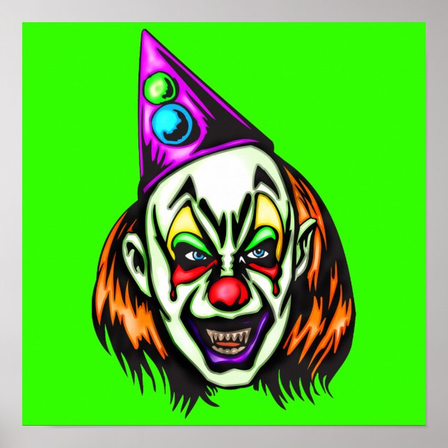 Vile Evil Clown Poster (Front)