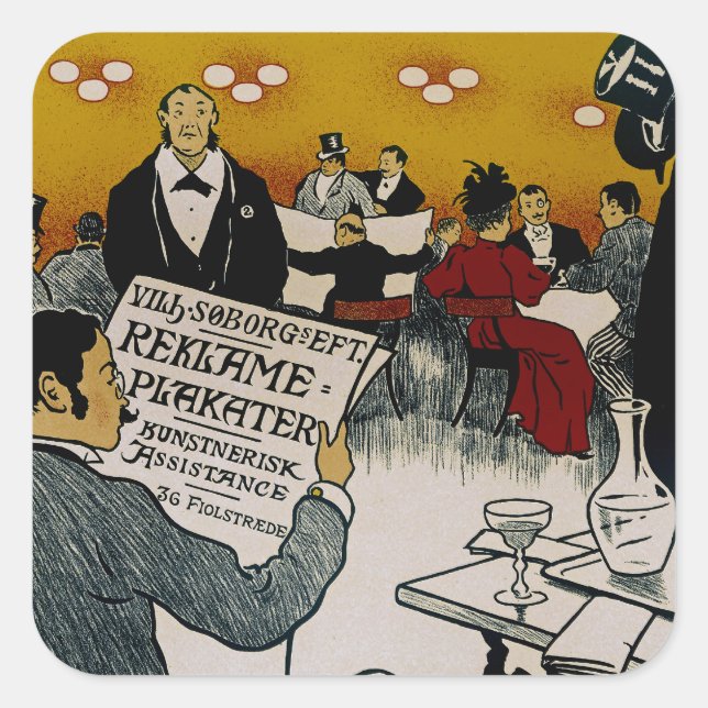 Vilhem Soborg's Successors Square Sticker (Front)