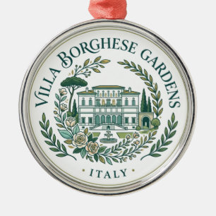 Villa Borghese Gardens Italy Metal Tree Decoration