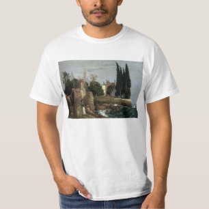 Villa By The Sea by Arnold Bocklin, Symbolism Art T-Shirt