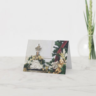 Villa/Chateau Elegant Christmas Decor Card