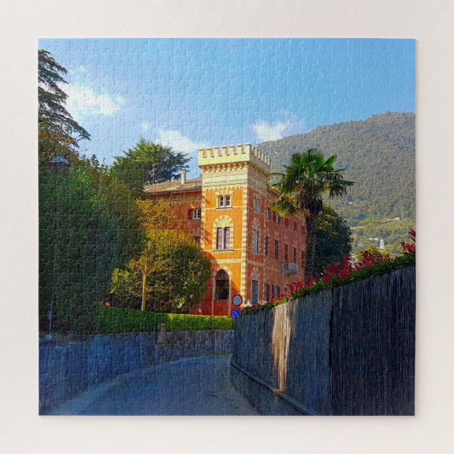 Villa de Herra Lenno Lake Como Italy Jigsaw Puzzle (Vertical)