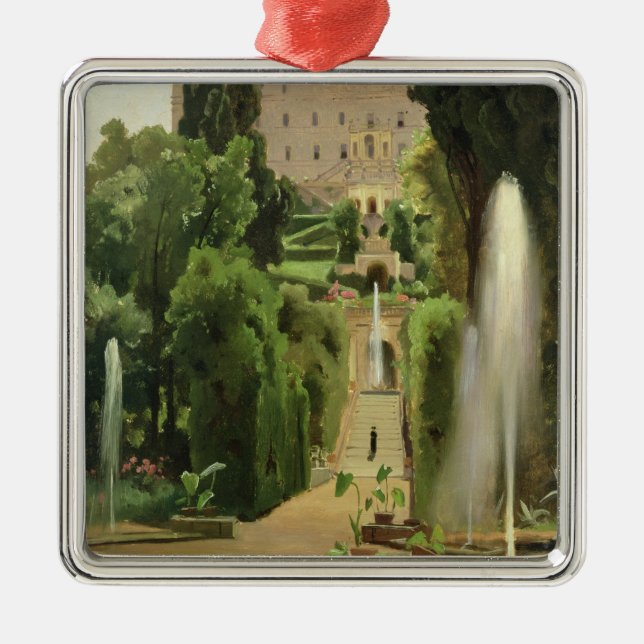 Villa D'Este, Tivoli, 1869 Metal Tree Decoration (Front)