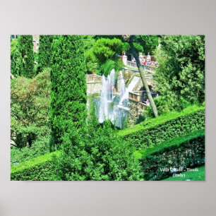 Villa D'Este - Tivoli (Italy) Poster