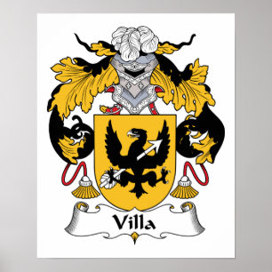 Villa Family Crest Poster