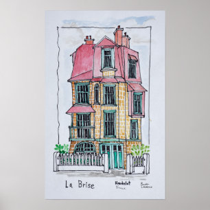 Villa La Brise Neufchatel Hardelot, France Poster