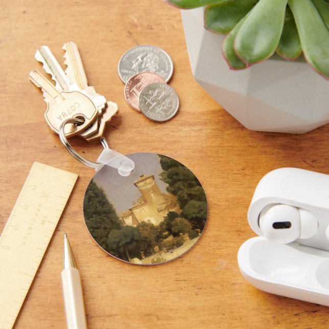 Villa Malta, Rome by Lord Frederic Leighton Key Ring (Desk)