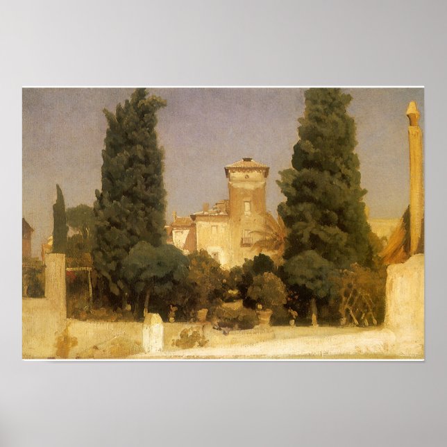Villa Malta, Rome by Lord Frederic Leighton Poster (Front)