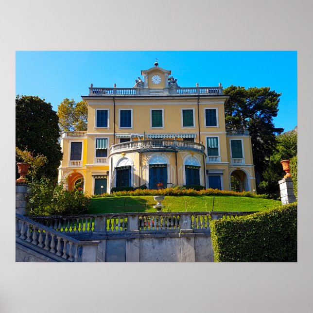 Villa Margherita Ricordi Grianti Lake Como Italy Poster (Front)