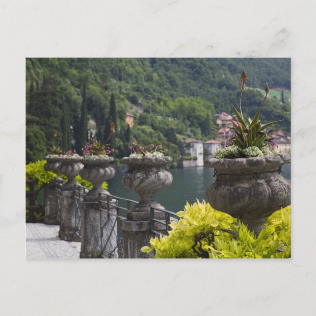 Villa Monastero, gardens and lakefront, Varenna, Postcard (Front)