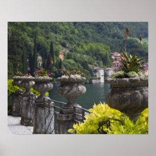 Villa Monastero, gardens and lakefront, Varenna, Poster