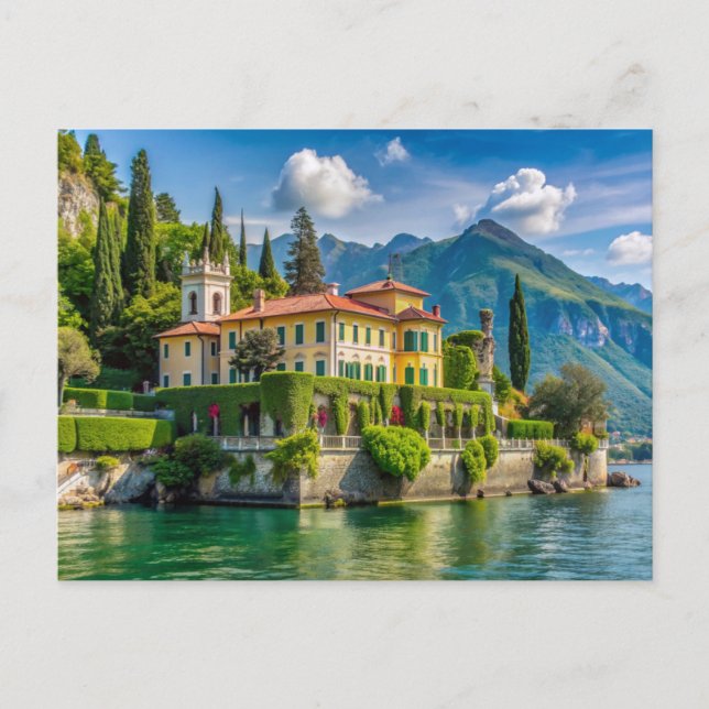 Villa Monastero Varenna lake como Postcard (Front)
