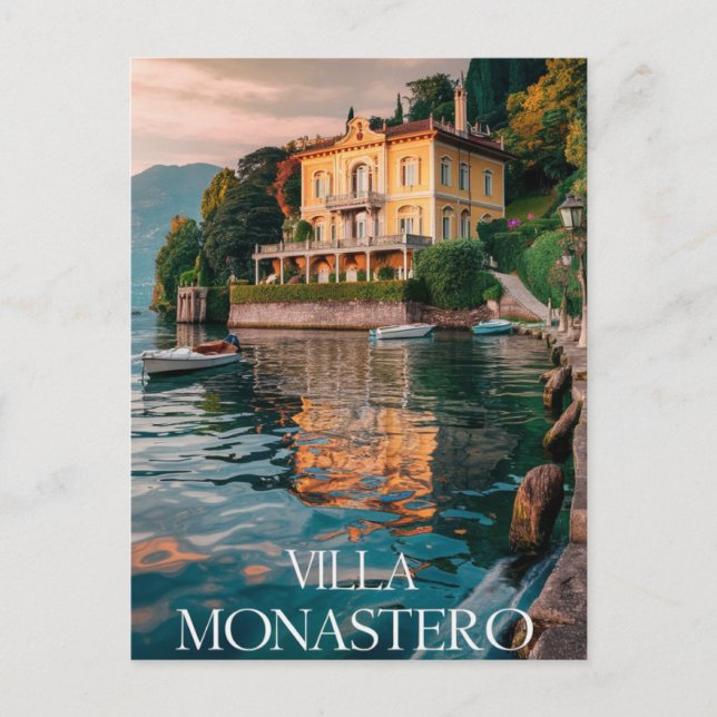 Villa Monastero Varenna lake como Postcard (Front)