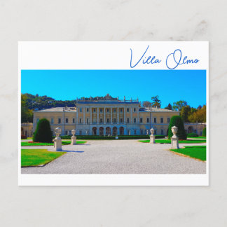 Villa Olmo Lake Como Italy Postcard