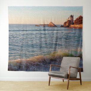 Villa on the Rocks Tapestry