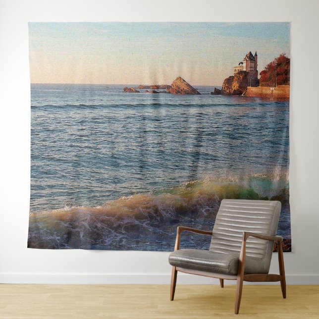 Villa on the Rocks Tapestry (In Situ (Horizontal))
