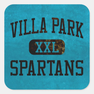 Villa Park Spartans Athletics Square Sticker