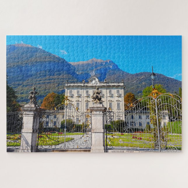 Villa Sola Cabiati Tremezzo Lake Como Italy Jigsaw Puzzle (Horizontal)