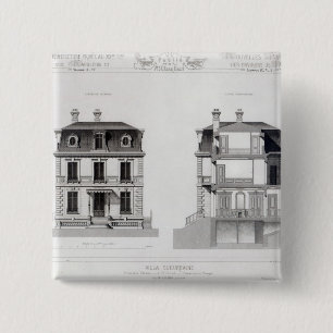 Villa Suburbaine, Premier Chasse at St. Cloud 15 Cm Square Badge