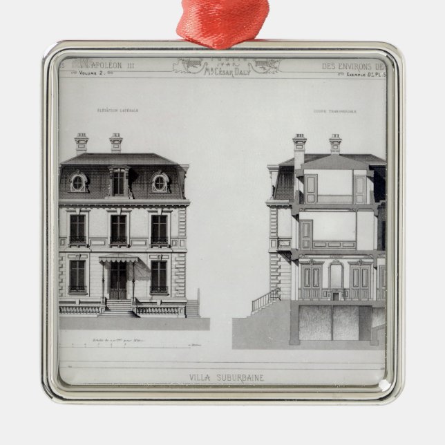 Villa Suburbaine, Premier Chasse at St. Cloud Metal Tree Decoration (Front)