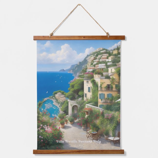 Villa Treville Positano Italy  Hanging Tapestry (Front)