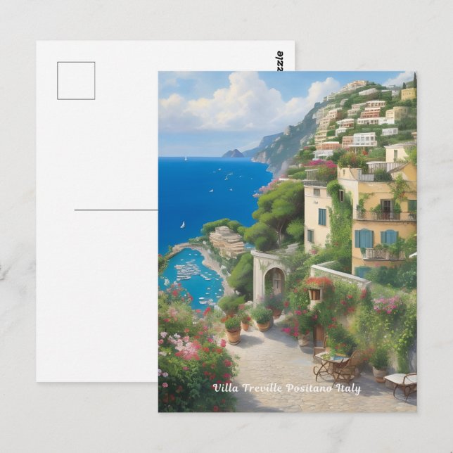 Villa Treville Positano Italy  Postcard (Front/Back)