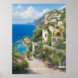 Villa Treville Positano Italy  Poster