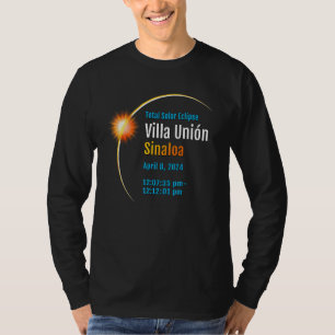 Villa Unión Sinaloa Mexico Total Solar Eclipse 202 T-Shirt