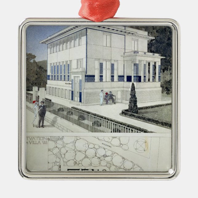 Villa Wagner, Vienna Metal Tree Decoration (Front)