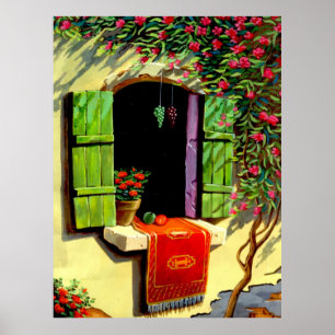 Villa Window Poster