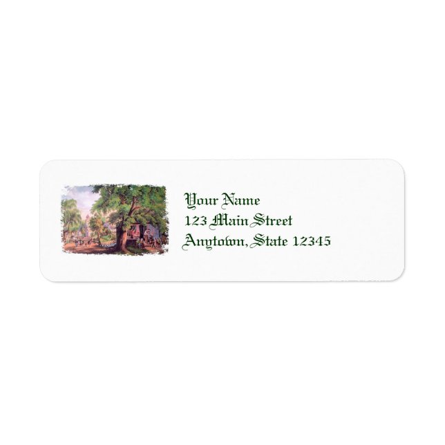 Village Blacksmith Return Address Labels (Front)