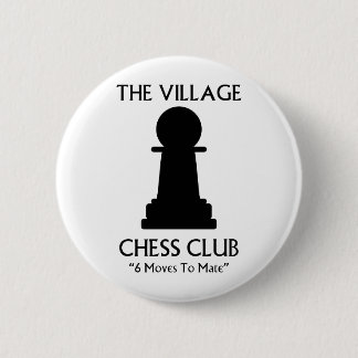 Village Chess Club 6 Cm Round Badge