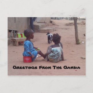 Village Children The Gambia Postcard