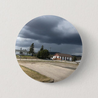 village clouds 6 cm round badge