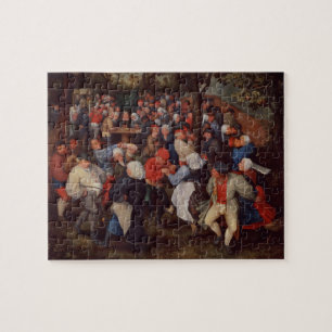 Village Dance (oil on panel) Jigsaw Puzzle